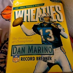 Dan marino the best qb to ever do it wheaties cereal collection edition.